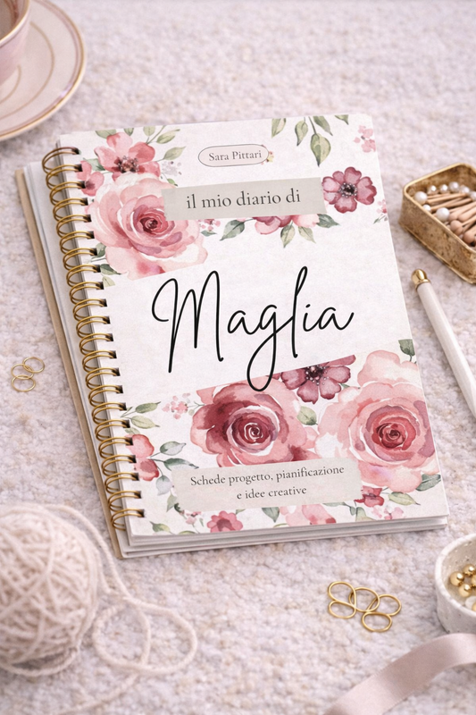 Knitting Planner – Diario creativo per progetti a maglia (PDF) rose