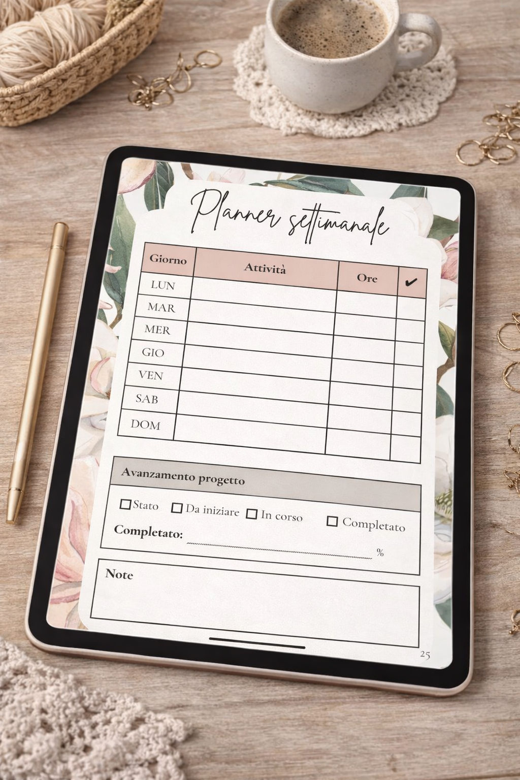 Crochet Planner – Diario creativo per progetti all’uncinetto (PDF)