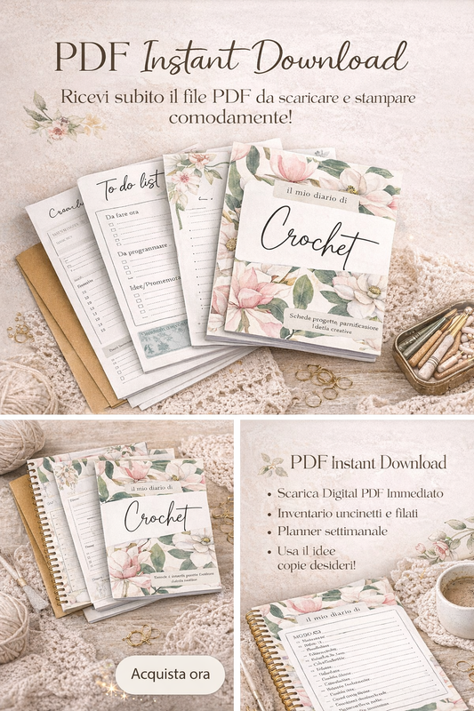 Crochet Planner – Diario creativo per progetti all’uncinetto (PDF)